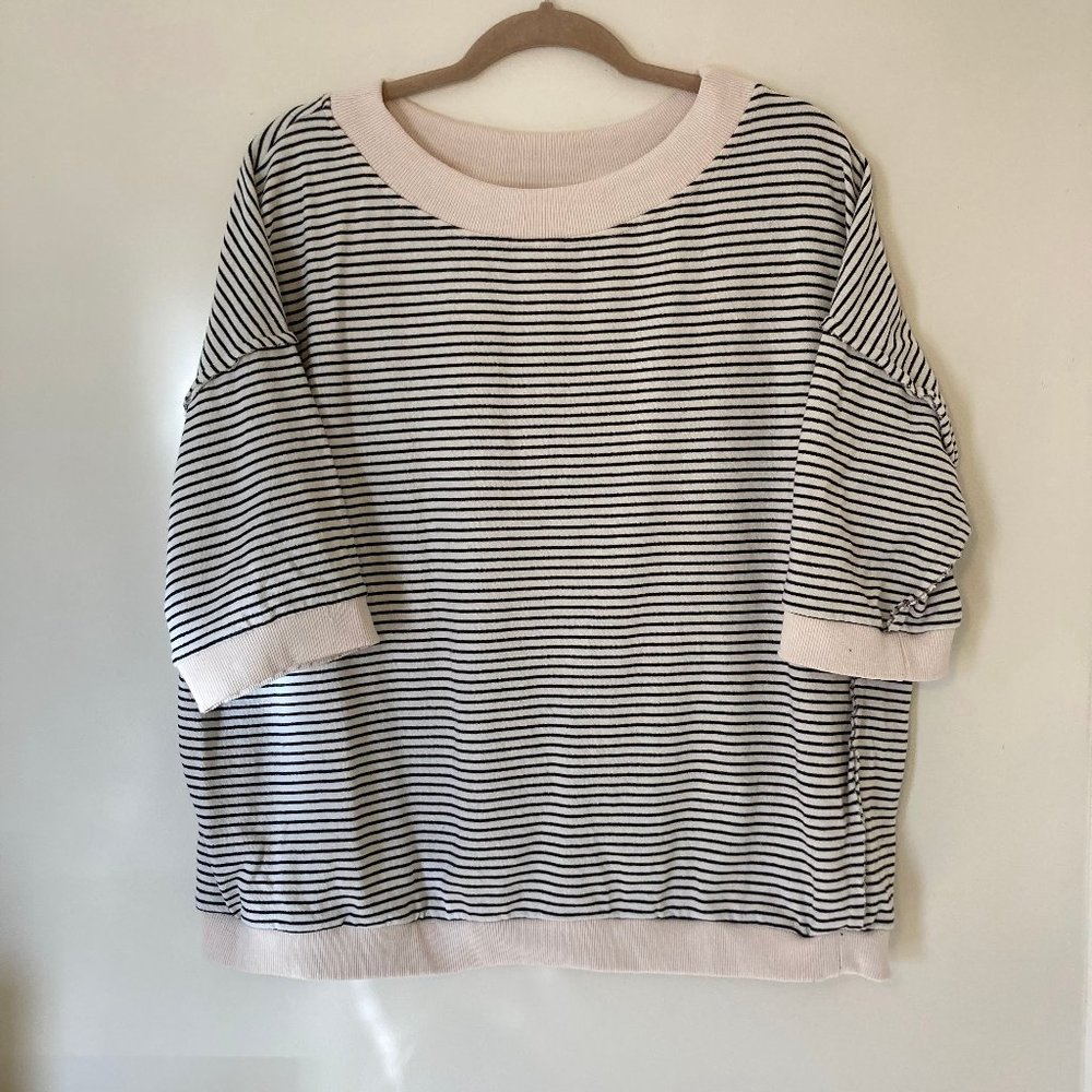 Easel Striped Slouched Sweater/Shirt Size S